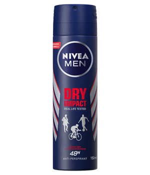 اسپری ضد تعریق مردانه نیوا مدل Dry Impact حجم 150 میل NIVEA