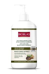 شامپو گیاهی  1لیتری ضد ریزش مو بیوبلاس مدل BIOBLAS BLACK GARLIC