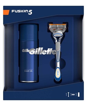 پک اصلاح ژیلت (دسته تیغ فیوژن5+ژل اصلاح) حجم200میلی Gillette LIMITED EDITION