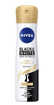 اسپری ضد تعریق زنانه نیوا مدل Black & White Invisible حجم 150 میلی لیتر  NIVEA