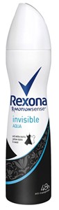 اسپری ضد تعریق رکسونا مدل invisible aqua حجم 150 میل Rexona