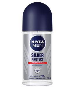 رول ضد تعریق مردانه آنتی باکتریال نیوا مدل Silver Protect حجم 50 میلی لیتر NIVEA