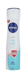 اسپری ضد تعریق زنانه آنتی باکتریال نیوا مدل Dry Fresh حجم 150 میلی لیتر NIVEA