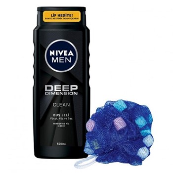 شامپو سر و بدن نیوا با لیف مدل DEEP DIMENSION حجم 500 میل  NIVEA