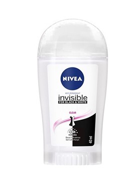 استیک ضد تعریق زنانه نیوا مدل invisible Black and white clearحجم 40 میلی لیترNIVEA