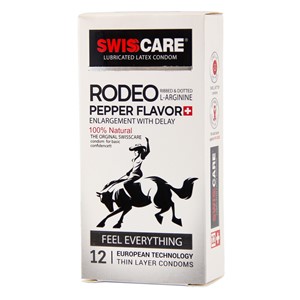 کاندوم سوئیس کر مدل رودئو Rodeo pepper Flavor 