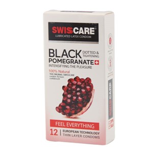 کاندوم سوئیس کر مدل انار سیاه Black Pomegranate 