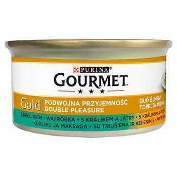 کنسروغذای  گربه پورینا مدل Gourmetبا طعم خرگوش و جگر Gourmet Gold