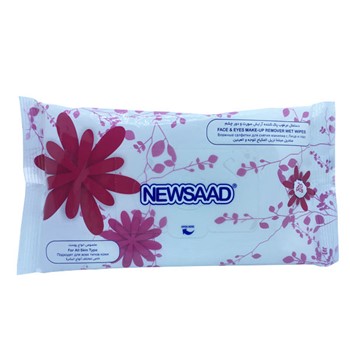 دستمال مرطوب پاک کننده آرایش نیوساد بسته 20 عددی Newsaad