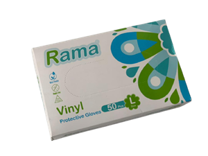 دستکش ونیل راما بسته 50 عددی Rama
