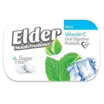 قرص خوشبو كننده دهان پروبیوتیک الدر با طعم نعناع Elder