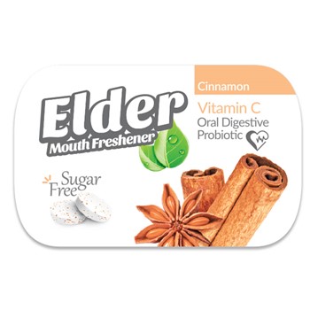 قرص خوشبو كننده دهان پروبیوتیک الدر با طعم دارچین Elder