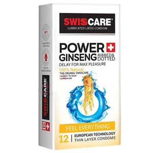 کاندوم سوئیس کر خاردار مدل Power Ginseng 
