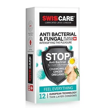 کاندوم سوئیس کر آنتی باکتریال مدلAnti Bacterial & Fungal