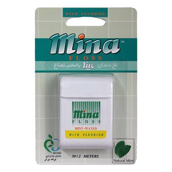 نخ دندان متراکم مینا طعم نعناع Mina