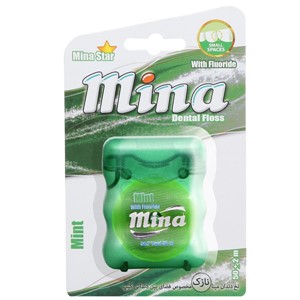 نخ دندان نازک مینا طعم نعنا Mina 