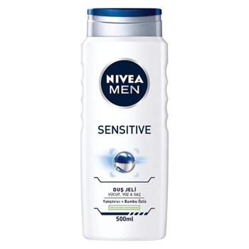 شامپو سر و بدن مردانه نیوا مدل SENSITIVE حجم 500 میل NIVEA